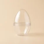 Transparent egg-shaped ventilated makeup sponge storage case for hygienic travel