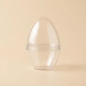 Transparent egg-shaped ventilated makeup sponge storage case for hygienic travel