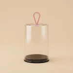 Transparent round wide-mouth makeup sponge and puff storage jar for vanity organization